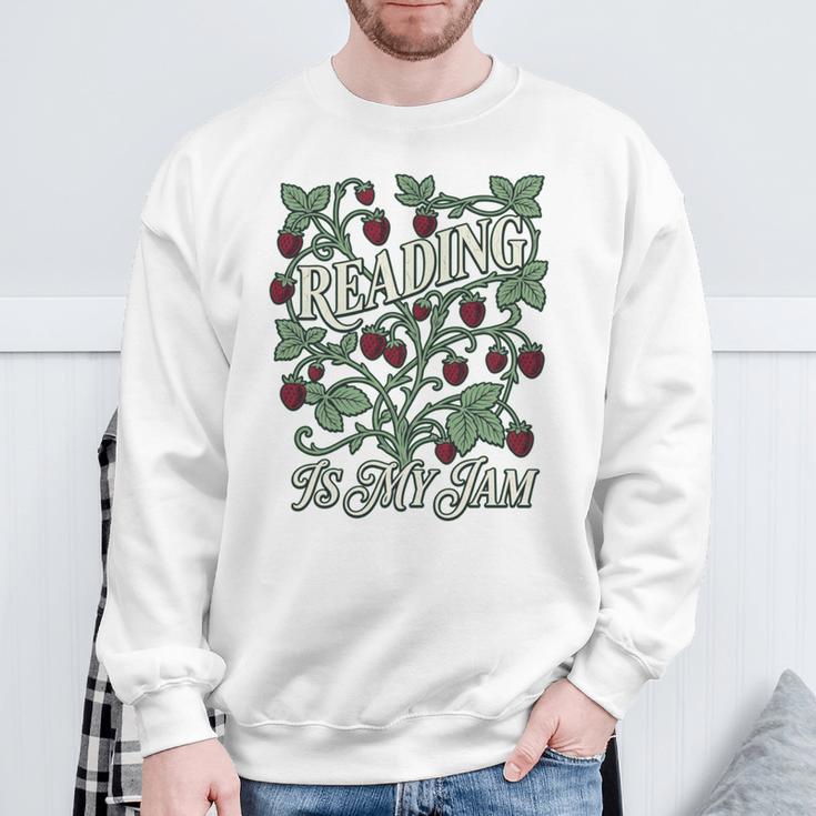 Reading Is My Jam Book Lover Botanical Strawberry Art Comfort Colors Crop Top Sweatshirt Gifts for Old Men Reading Is My Jam Book Lover Botanical Strawberry Art Comfort Colors Crop Top Sweatshirt Gifts for Old Men
