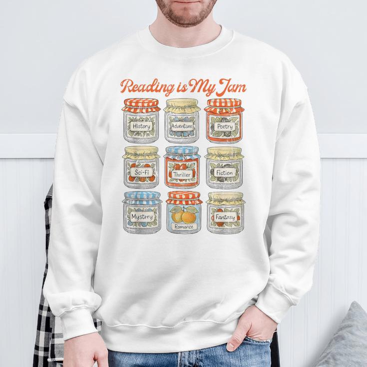 Reading Is My Jam Book Lover Fantasy Reader Sweatshirt Gifts for Old Men Reading Is My Jam Book Lover Fantasy Reader Sweatshirt Gifts for Old Men