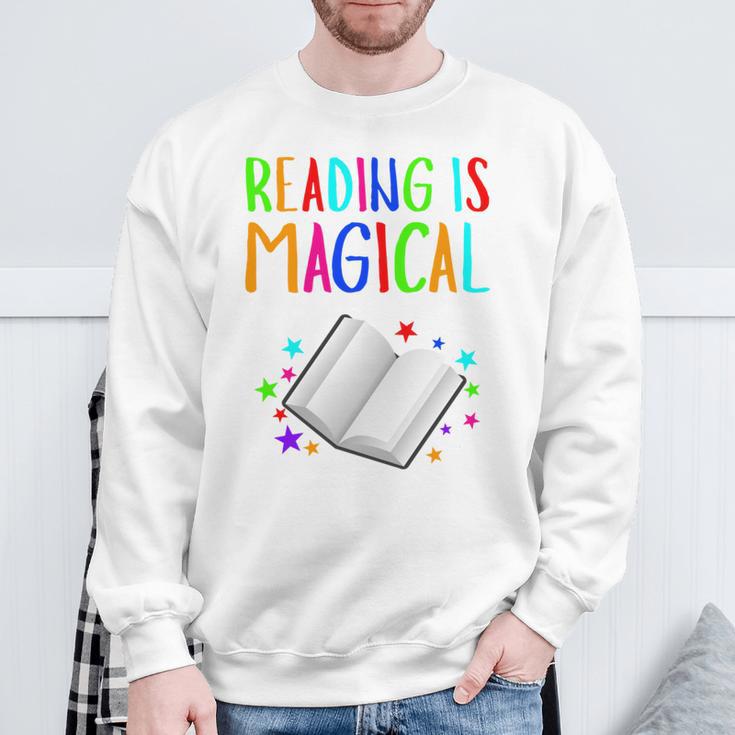 Reading Is Magical I Love To Read Book Lovers Teacher Sweatshirt Gifts for Old Men Reading Is Magical I Love To Read Book Lovers Teacher Sweatshirt Gifts for Old Men