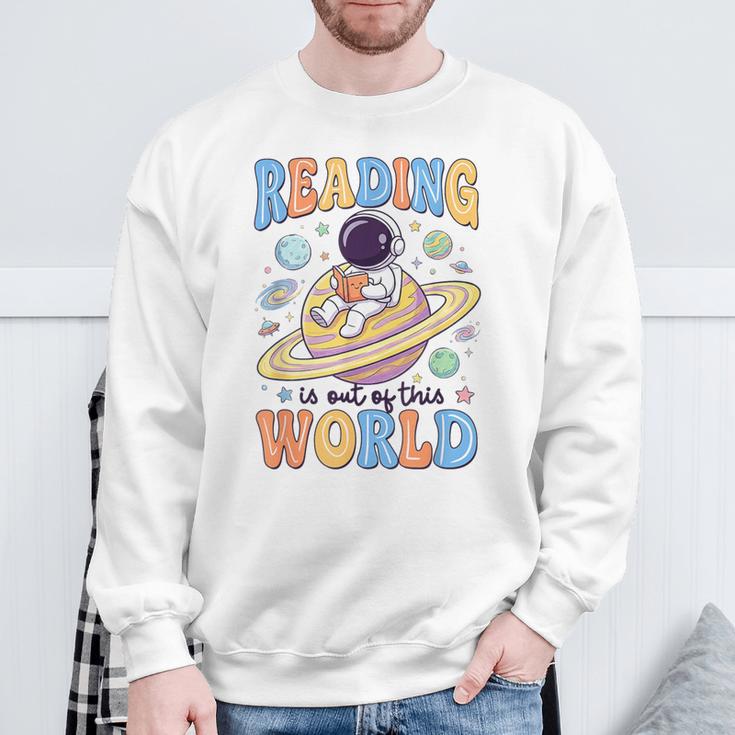 Reading Out Of The World Book Lover Reading Boys Girls Kids Sweatshirt Gifts for Old Men Reading Out Of The World Book Lover Reading Boys Girls Kids Sweatshirt Gifts for Old Men