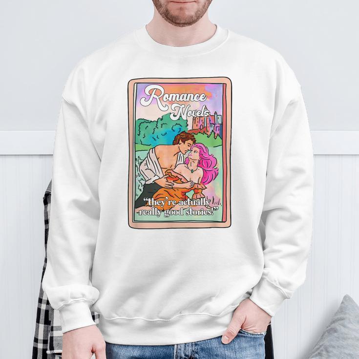 Romance Novels Really Good Stories Tarot Card Book Lover Sweatshirt Gifts for Old Men