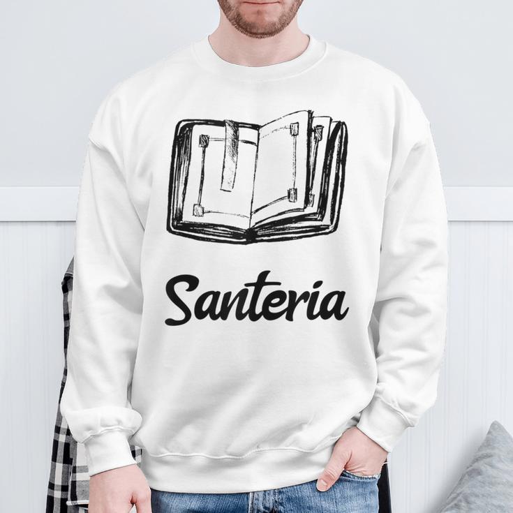 Santeria Bruja Book Sweatshirt Gifts for Old Men Santeria Bruja Book Sweatshirt Gifts for Old Men