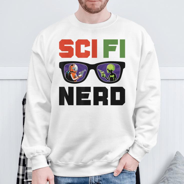 Sci Fi Nerd Science Fiction Book Movie Fan Sweatshirt Gifts for Old Men