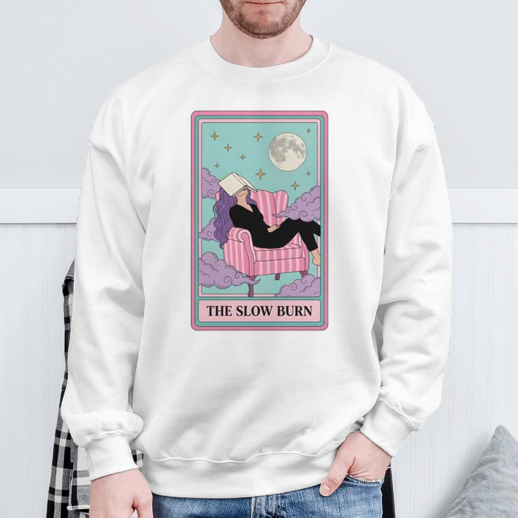 The Slow Burn Tarot Dark Romance Reader Smut Smutty Book Sweatshirt Gifts for Old Men The Slow Burn Tarot Dark Romance Reader Smut Smutty Book Sweatshirt Gifts for Old Men