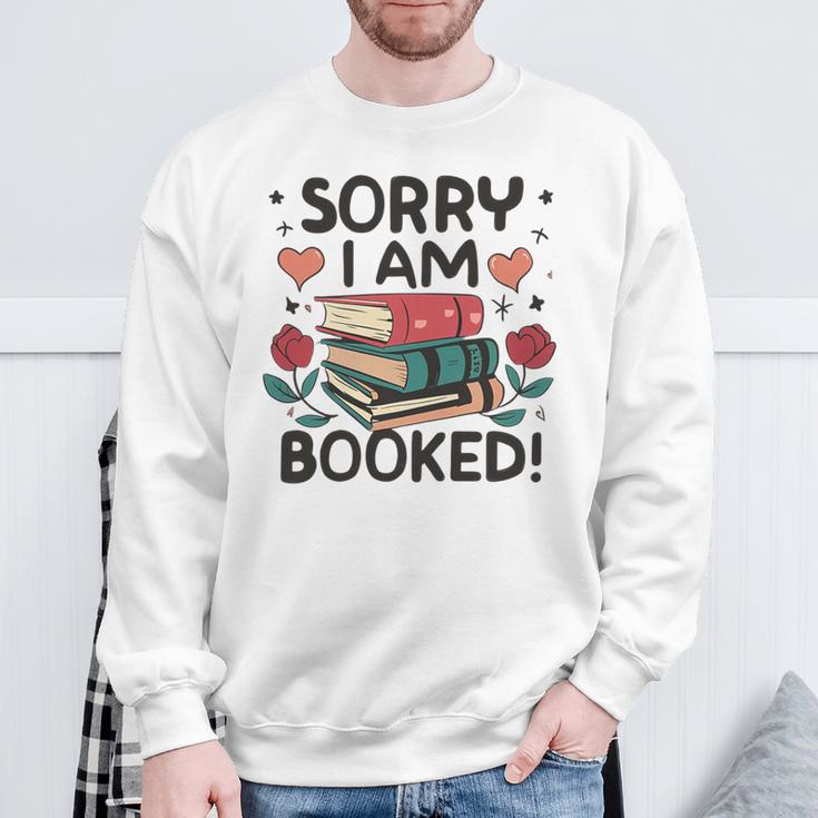 Sorry i Am Booked Book Lover Premium Tri-Blend Sweatshirt Gifts for Old Men Sorry i Am Booked Book Lover Premium Tri-Blend Sweatshirt Gifts for Old Men