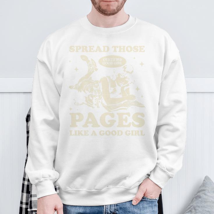 Spread Those Pages Like A Good Girl Shirt Smutty Spicy Book Premium Tri-Blend Sweatshirt Gifts for Old Men Spread Those Pages Like A Good Girl Shirt Smutty Spicy Book Premium Tri-Blend Sweatshirt Gifts for Old Men
