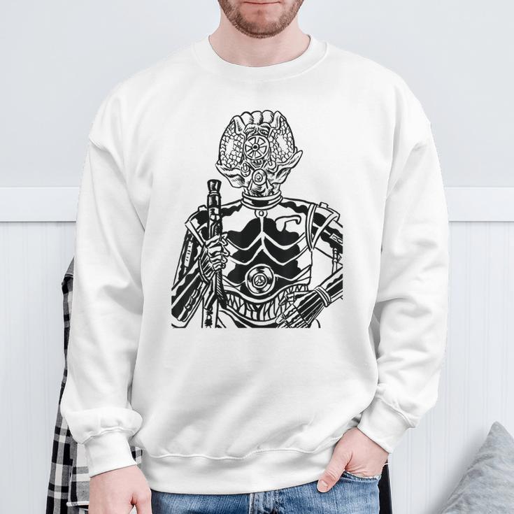 Star Wars 4-LOM Bounty Hunter Droid Comic Book Sketch Sweatshirt Gifts for Old Men Star Wars 4-LOM Bounty Hunter Droid Comic Book Sketch Sweatshirt Gifts for Old Men