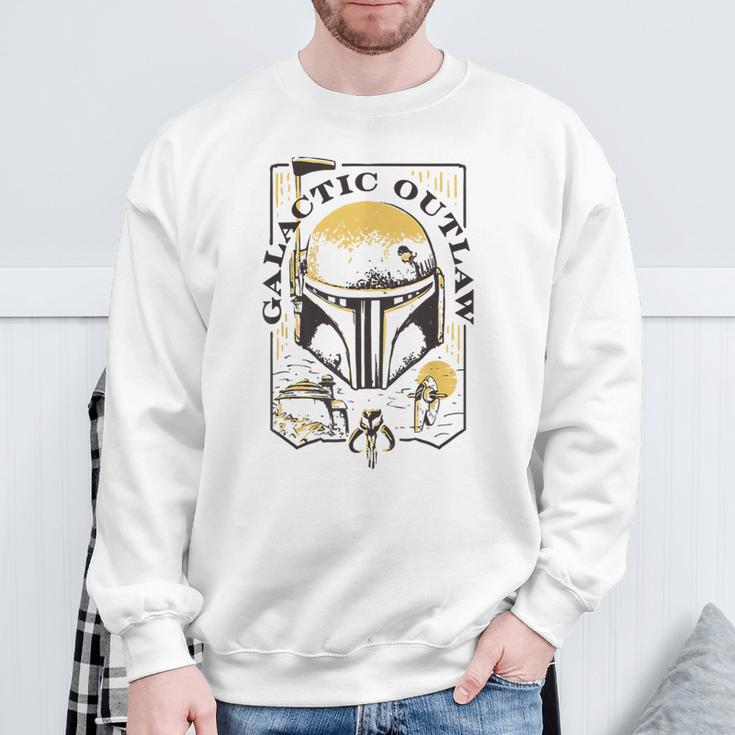 Star Wars The Book Of Boba Fett Galactic Outlaw Logo V-2 Sweatshirt Gifts for Old Men