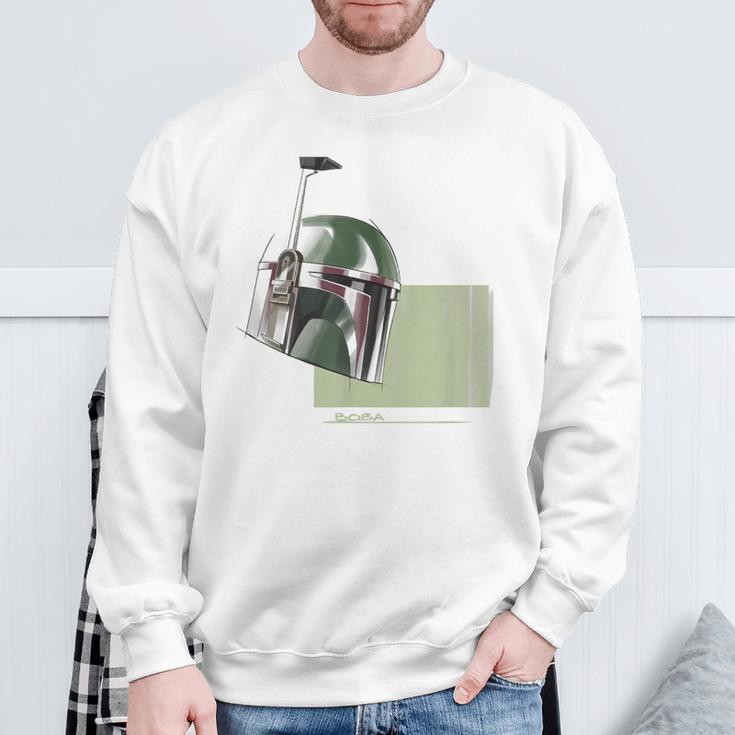 Star Wars The Book Of Boba Fett Minimalist Helmet Sweatshirt Gifts for Old Men Star Wars The Book Of Boba Fett Minimalist Helmet Sweatshirt Gifts for Old Men