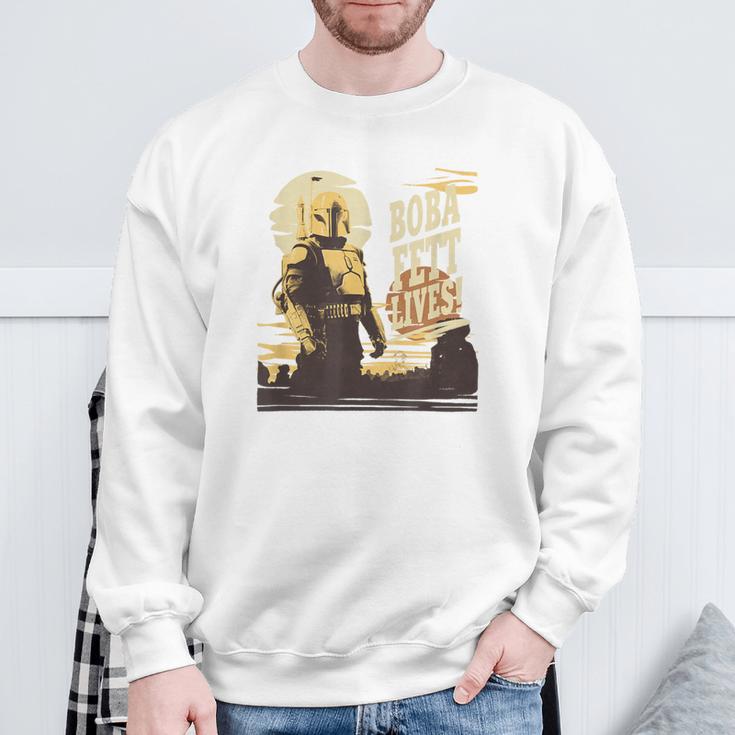 Star Wars The Book Of Boba Fett Tonal Portrait Sweatshirt Gifts for Old Men Star Wars The Book Of Boba Fett Tonal Portrait Sweatshirt Gifts for Old Men