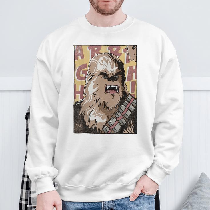 Star Wars Chewbacca Comic Book Character Portrait Sweatshirt Gifts for Old Men