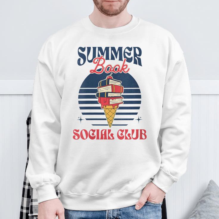 Summer Book Social Club Sweatshirt Gifts for Old Men Summer Book Social Club Sweatshirt Gifts for Old Men