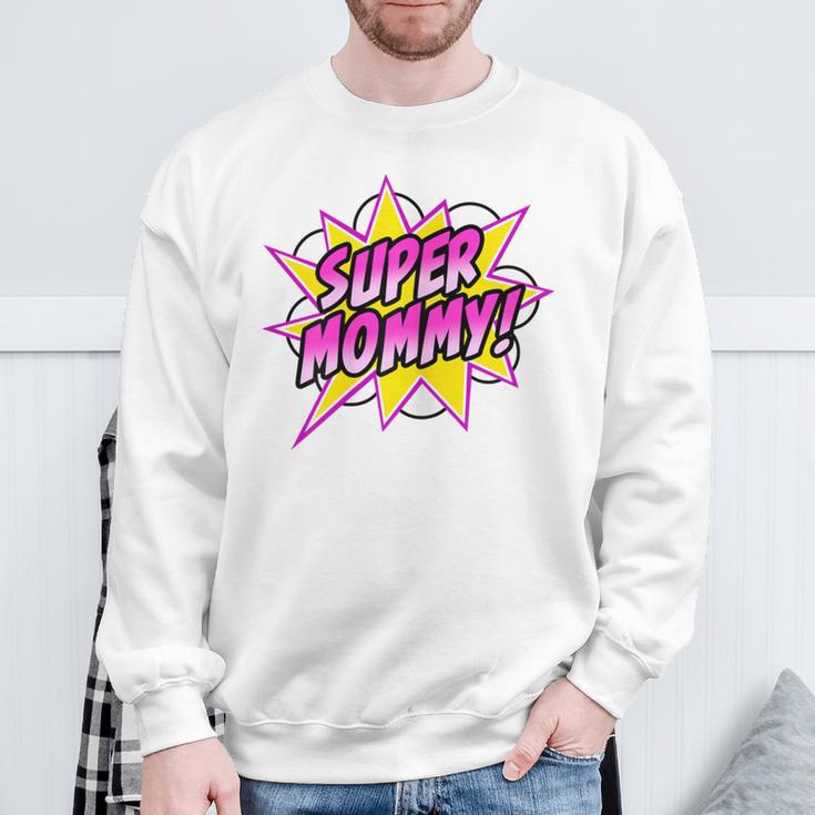 Super Mommy Comic Book Superhero Mother's Day Sweatshirt Gifts for Old Men Super Mommy Comic Book Superhero Mother's Day Sweatshirt Gifts for Old Men