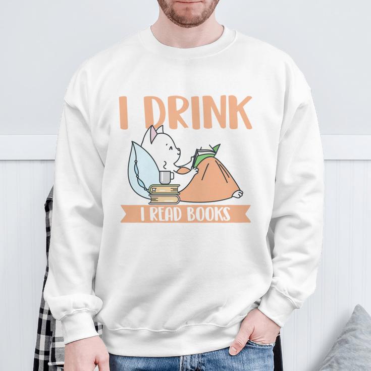 That's What I Do I Read Books Drink Coffee And Know Things Sweatshirt Gifts for Old Men