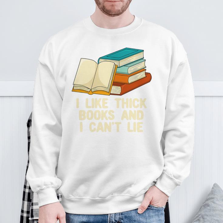 Like Thick Books Cant Lie Happiness Reading Positive Premium Tri-Blend Sweatshirt Gifts for Old Men