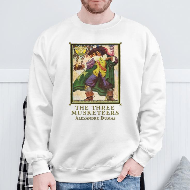 The Three Musketeers Alexandre Dumas Vintage Book Cover Sweatshirt Gifts for Old Men The Three Musketeers Alexandre Dumas Vintage Book Cover Sweatshirt Gifts for Old Men
