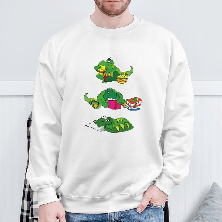 Triathlete Eating Sleeping Reading Dragon Book Sweatshirt Gifts for Old Men Triathlete Eating Sleeping Reading Dragon Book Sweatshirt Gifts for Old Men