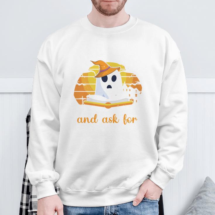Trick Or Treating Ask For Books Halloween Book Lover Reading Sweatshirt Gifts for Old Men Trick Or Treating Ask For Books Halloween Book Lover Reading Sweatshirt Gifts for Old Men