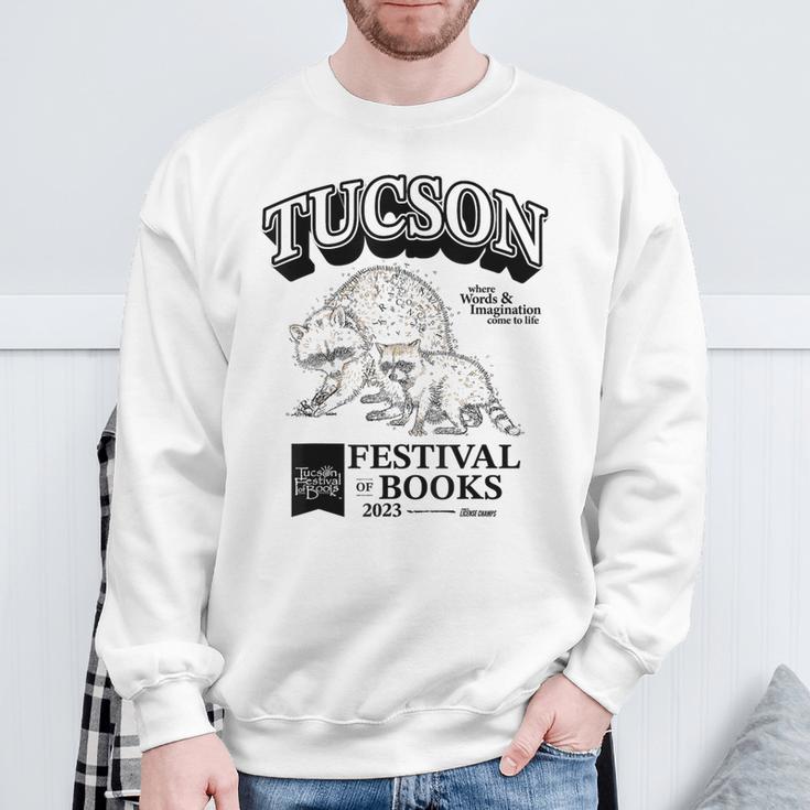 Tucson Festival Of Books TFOB 2023 Racoon Mascot Sweatshirt Gifts for Old Men Tucson Festival Of Books TFOB 2023 Racoon Mascot Sweatshirt Gifts for Old Men