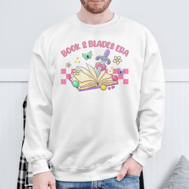 Villain Lover Dark Romance Spicy Bookish Book & Blades Era Sweatshirt Gifts for Old Men