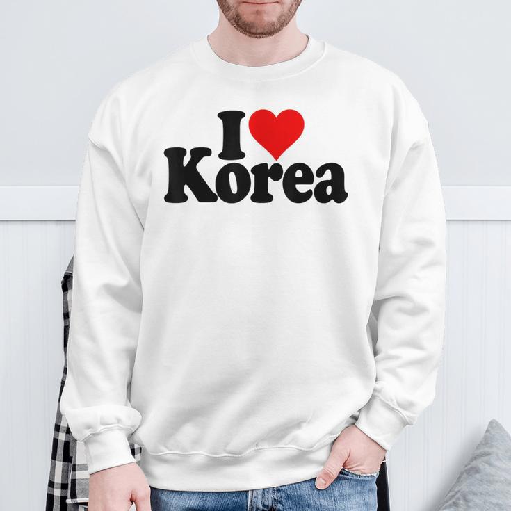 アイラブハートコリア韓国カルチャー スウェットシャツ 高齢者への贈り物