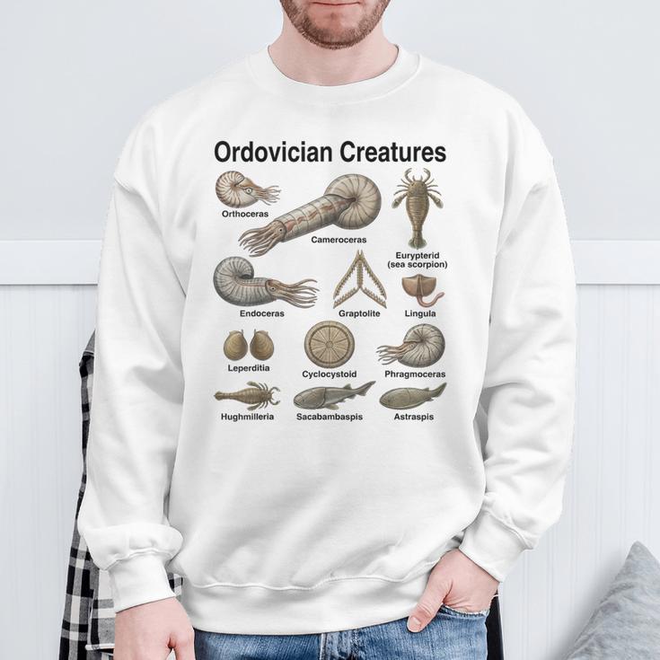オルドビス紀の生き物 古生物学 古代海洋生物 スウェットシャツ 高齢者への贈り物