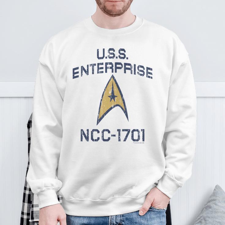 スタートレック オリジナルシリーズ エンタープライズ デルタ 長袖tシャツ スウェットシャツ 高齢者への贈り物
