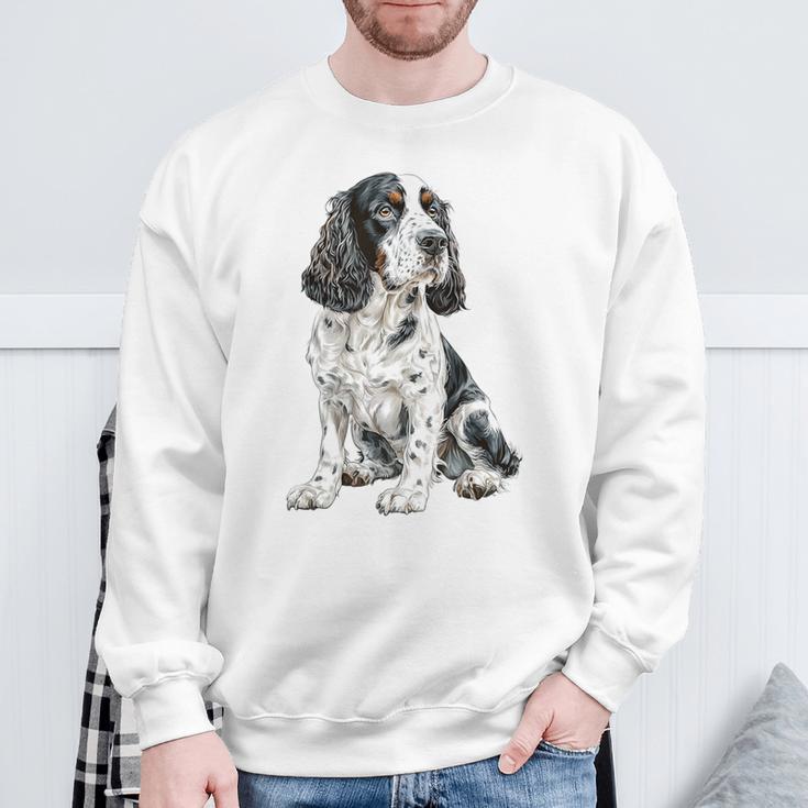 スプリンガー スパニエル 犬 モチーフ ペット 作品 スプリンガー スパニエル スウェットシャツ 高齢者への贈り物