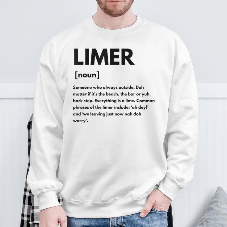トリニダード・トバゴ Limer Definition Liming Lime スウェットシャツ 高齢者への贈り物