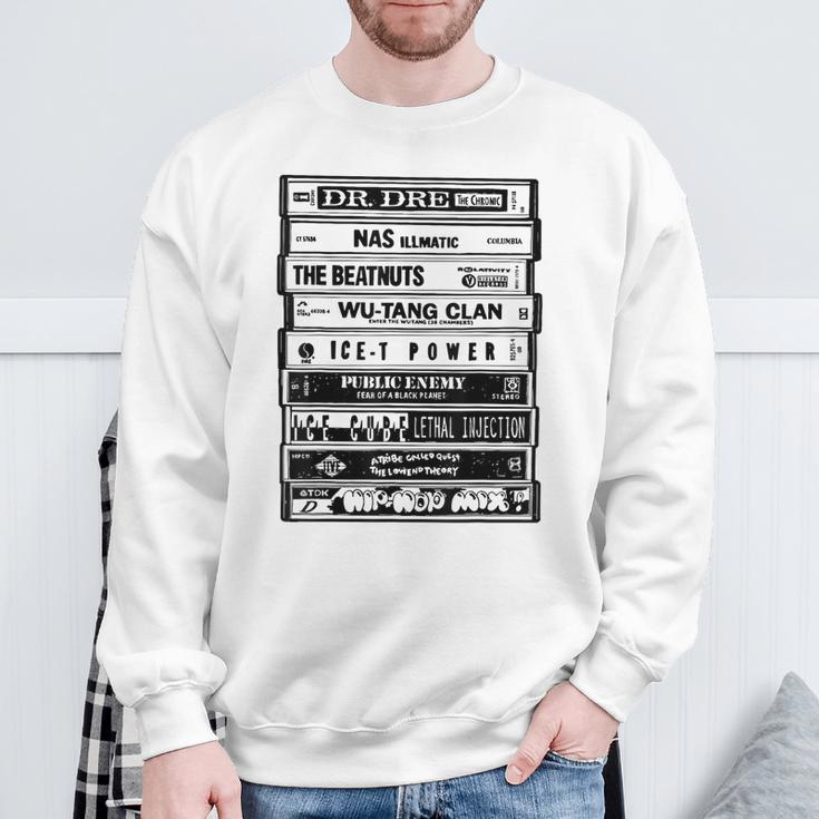 ヒップホップアーティストカセットtシャツ オールドスクールラップtシャツ スウェットシャツ 高齢者への贈り物