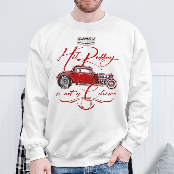 ホットロッド ホットロッド ハイボーイ T-バケツ ロッカリー 1930年代 ピンストライプ スウェットシャツ 高齢者への贈り物