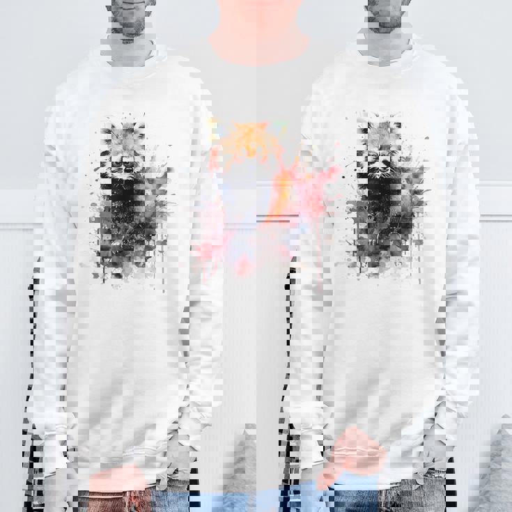 レッサーパンダ 恋人 アートワーク スウェットシャツ 高齢者への贈り物