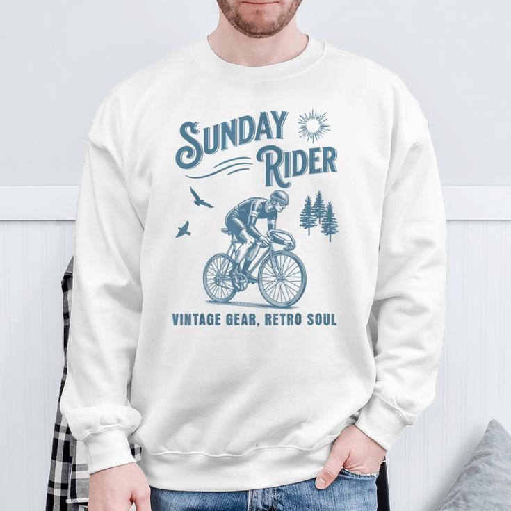 レトロ サイクリング サイクリスト 自転車 バイク サンデー ライド クラブ レース スウェットシャツ 高齢者への贈り物