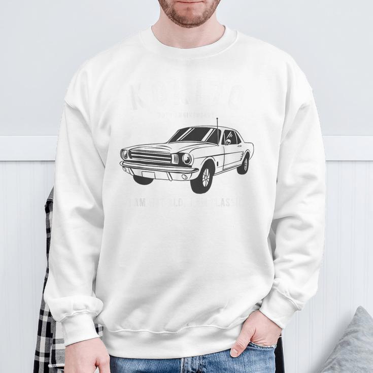 古希祝い 車好き 父 男性 おしゃれ クラシックカー 70歳 I'm Not Old I'm Classic スウェットシャツ 高齢者への贈り物
