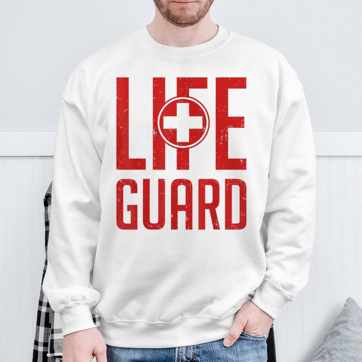 救命救急救命士のライフセーバー Lifeguard スウェットシャツ 高齢者への贈り物