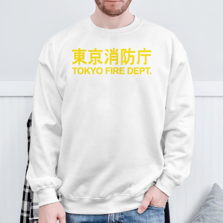 東京消防部 消防士 消防士 ユニフォーム コスチューム 長袖tシャツ スウェットシャツ 高齢者への贈り物