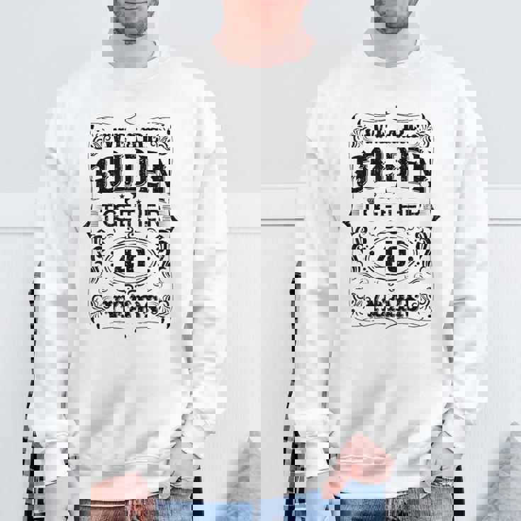 私たちは一緒にゴールデンです 40周年結婚40周年 スウェットシャツ 高齢者への贈り物