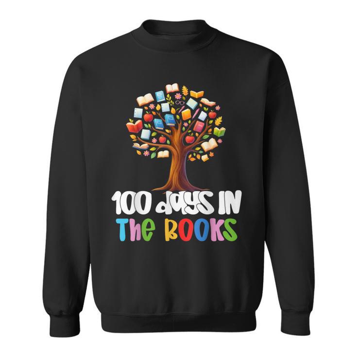 100 Days In The Books Tree Of Knowledge 100th Day Of School Sweatshirt