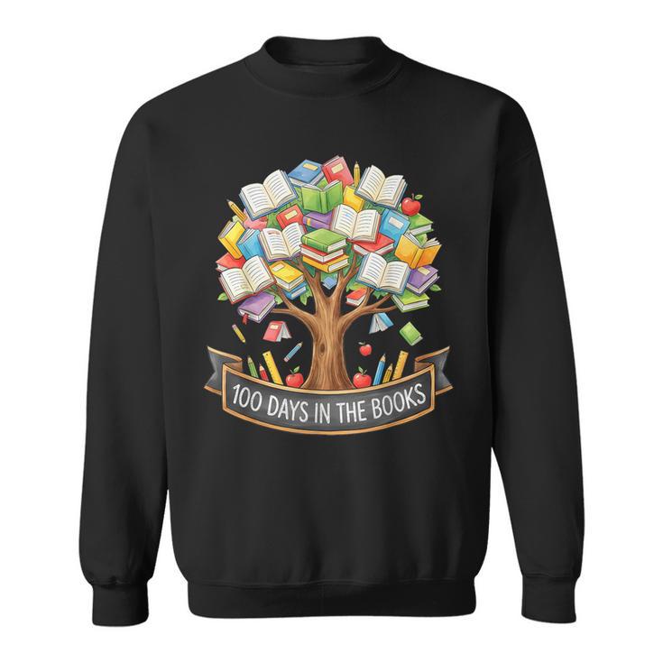 100 Days Of School In The Books Librarian Reading Teacher Sweatshirt