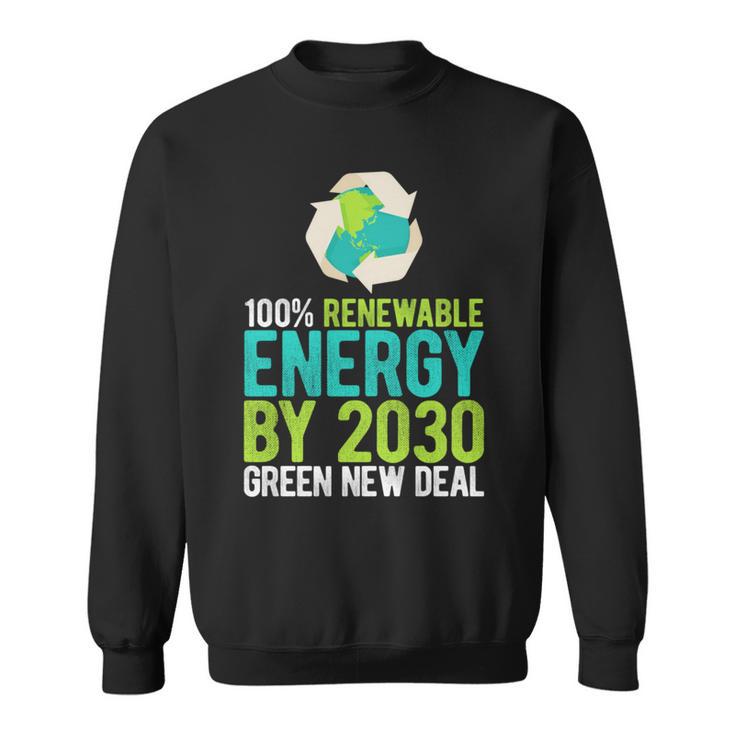 2030年までにグリーンニューディールの再生可能エネルギー 長袖tシャツ スウェットシャツ