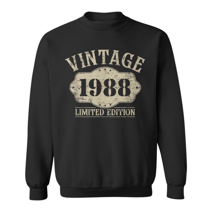 38 Cumpleaños Nacido 1988 Edición Limitadaintage 1988 Camisa de entrenamiento