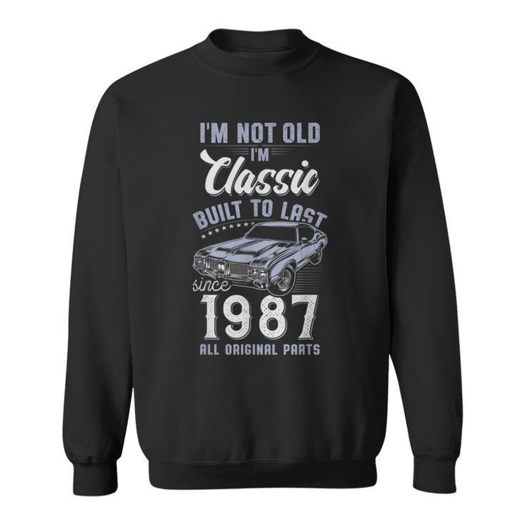 39歳の誕生日 1987年クラシックカー スウェットシャツ