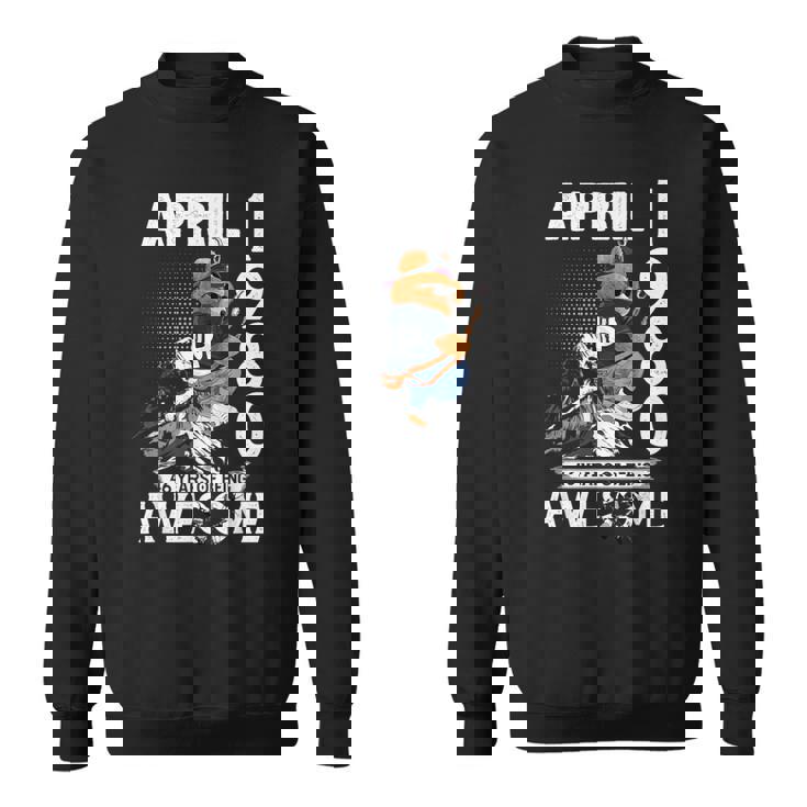 46Th Birthday Legends April 1980Intage 46 Years Old スウェットシャツ