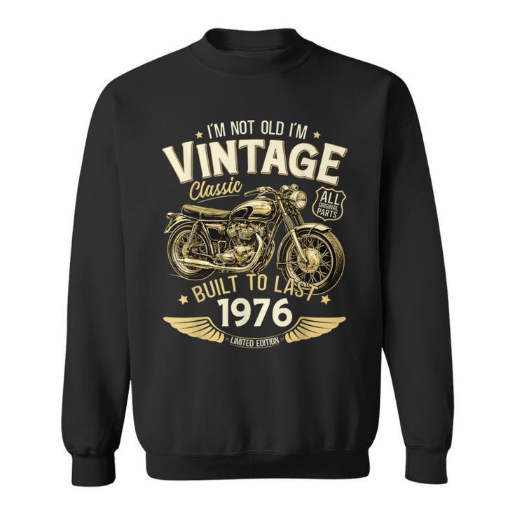 50 Cumpleaños Hombre Moto Biker Motero Intage 1976 Camisa de entrenamiento