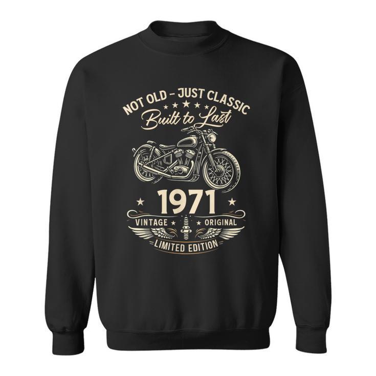 55 歳の誕生日男性オートバイ バイクに乗る人 1971 スウェットシャツ
