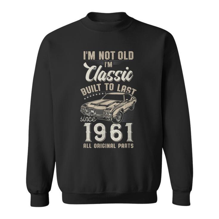 65歳の誕生日 1961年生まれのクラシックカー スウェットシャツ