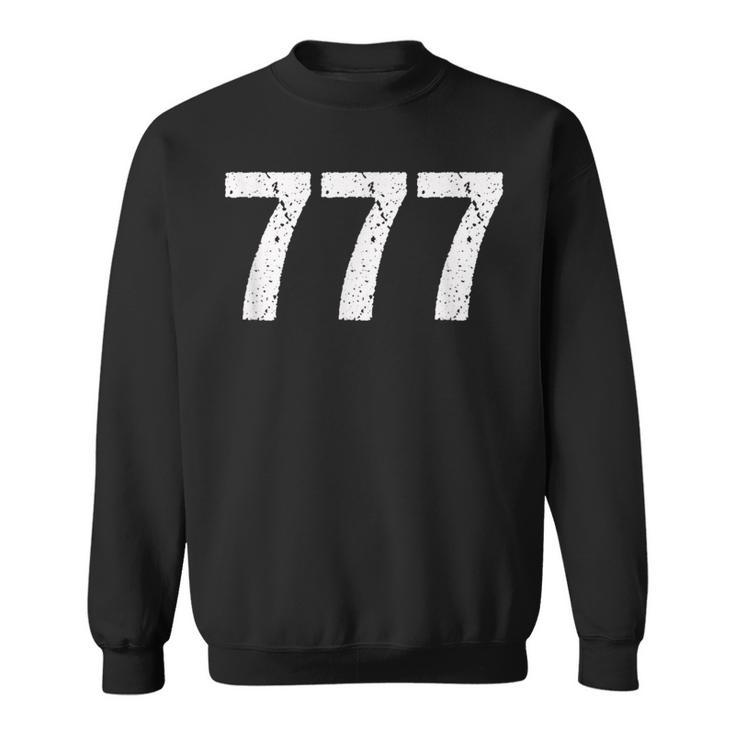777 数秘術 スピリチュアルパーソナルナンバー 777 エンジェルナンバー スウェットシャツ
