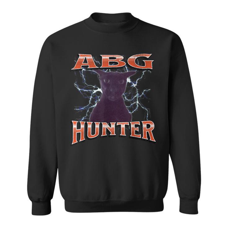 Abg Hunter Offensive Cat Meme Bootlegグラフィック スウェットシャツ
