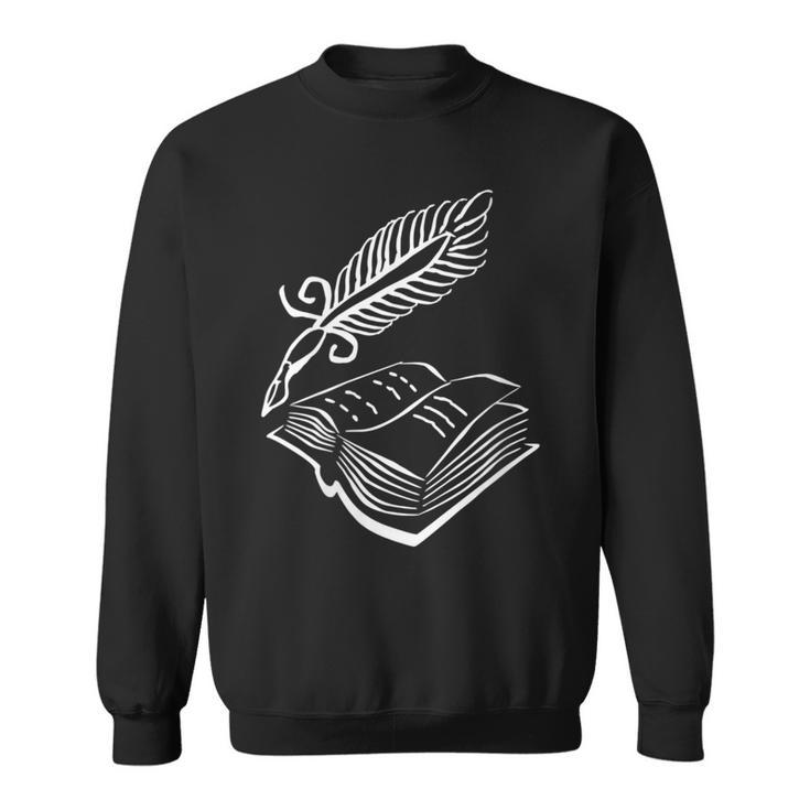Antique Book With Feather Pen Sweatshirt
