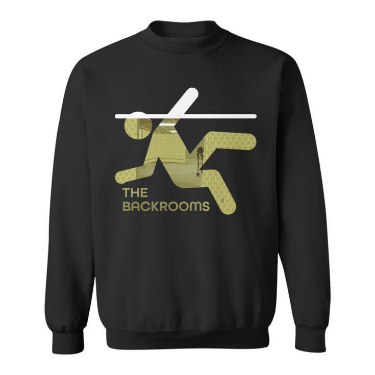 Backroomsのグラフィック。 長袖tシャツ スウェットシャツ